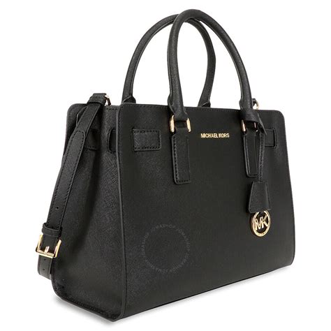 michael kors lg satchel dillon medium black and white|michael kors satchels.